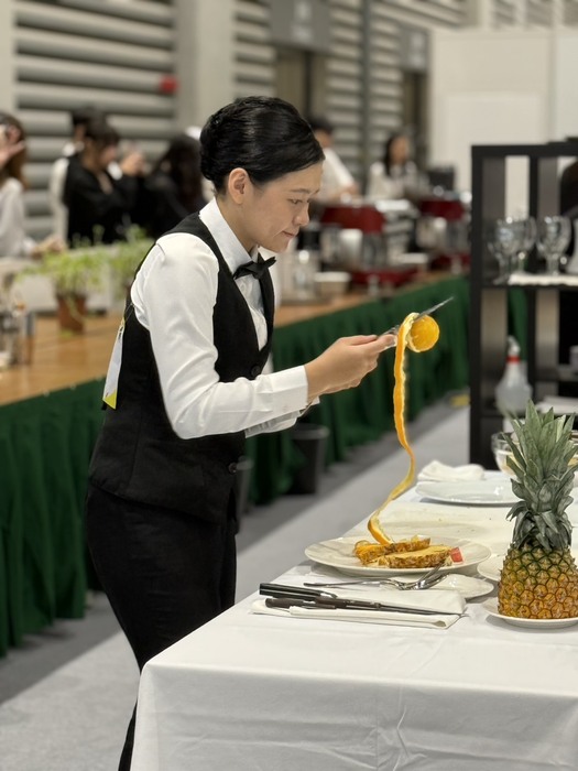 第55屆全國技能競賽餐飲服務職類獲得全國第四名及佳作圖片