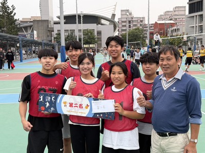 114學年度新生盃男女混和排球賽全校第二名